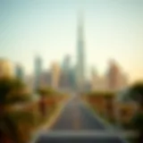 Luxurious skyline of Dubai featuring iconic architecture