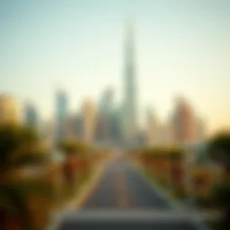 Luxurious skyline of Dubai featuring iconic architecture