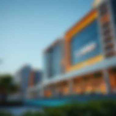 Prominent LMD Project in Dubai Modern architecture of a prominent LMD project in Dubai