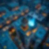 Aerial view of The Square Dubai showcasing its modern architecture
