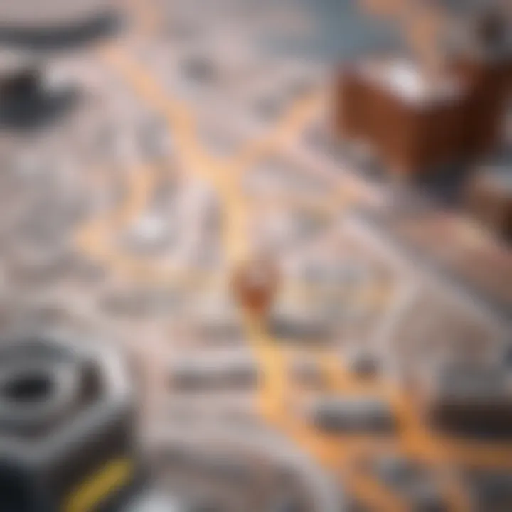Strategic Location Map of The Valley Strategic location map highlighting The Valley's connectivity within Dubai