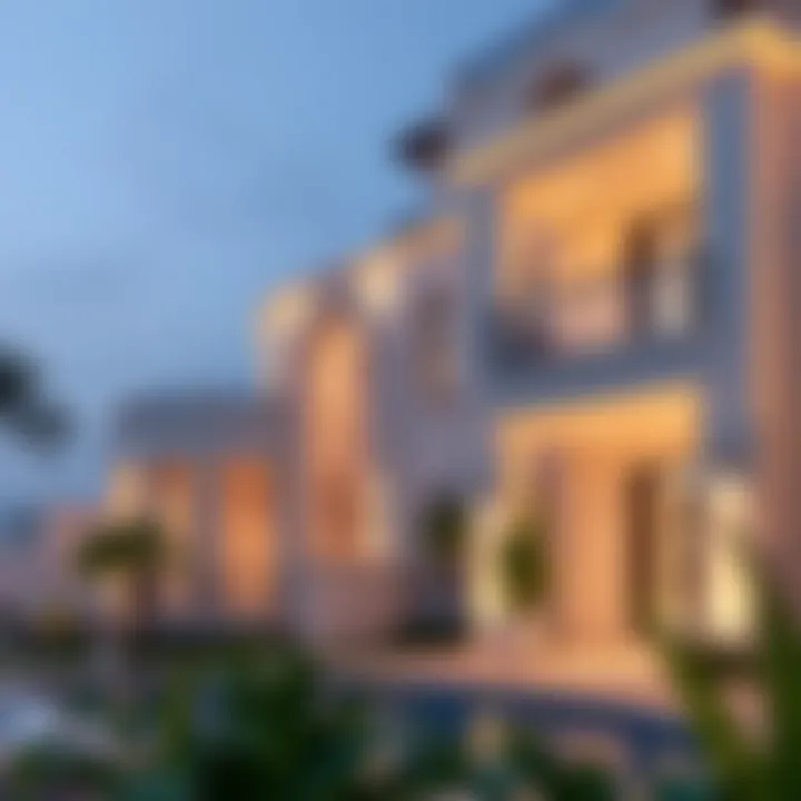 Architectural Elegance of Luxury Villas in The Villa Luxury villas in The Villa community highlighting architectural elegance