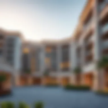 A luxurious real estate development in Dubai showcasing modern architecture