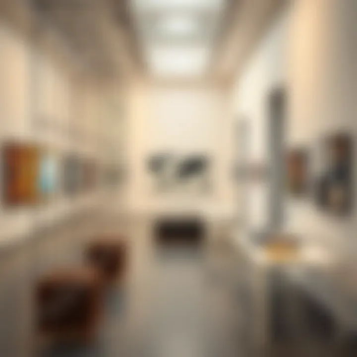 Art installation in one of the galleries at Alserkal Avenue