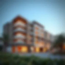 Residential building in Al Qusais showcasing bed space options