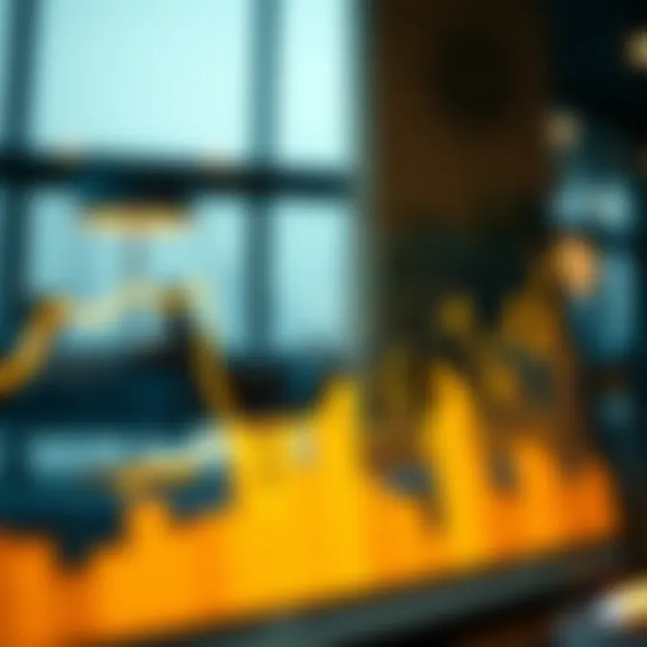 Visual representation of credit score trends over time