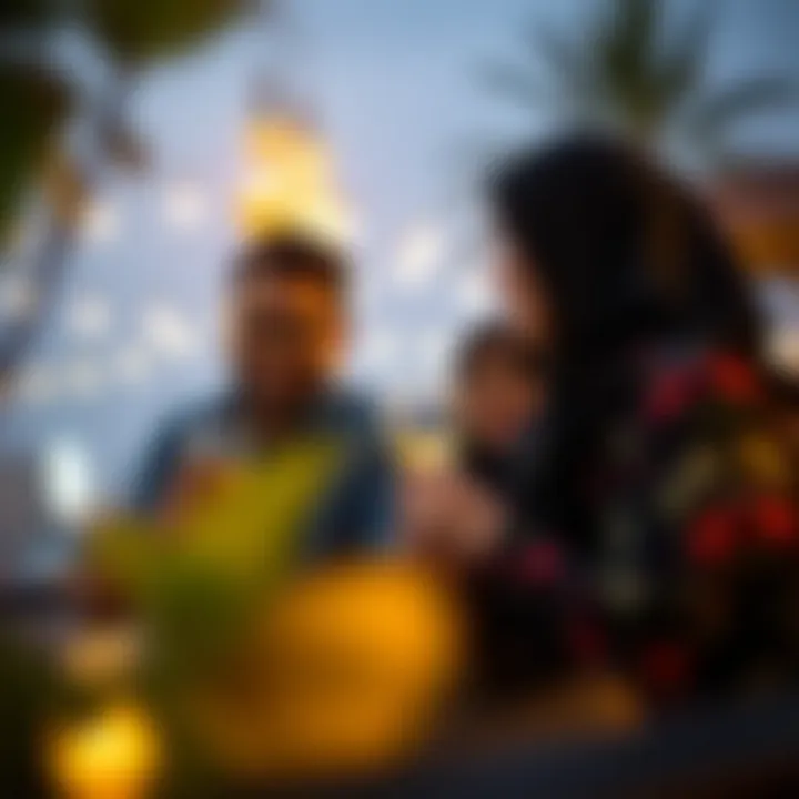Community Bonds During Iftar Group of friends engaging in iftar celebration