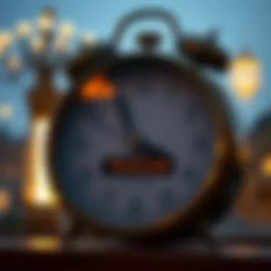 Determining Iftar Time Effectively Clock showing iftar time with date and location