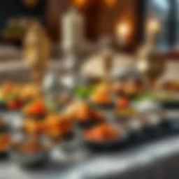 Traditional iftar spread showcasing cultural dishes