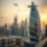 Dubai skyline showcasing luxury properties