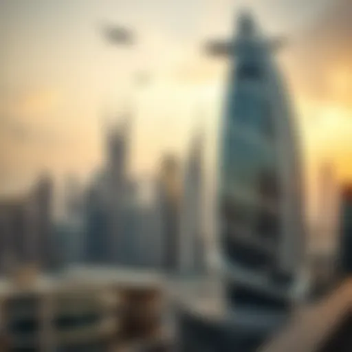 Dubai skyline showcasing luxury properties