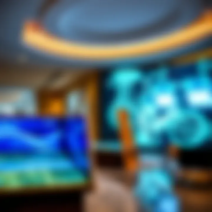 Interactive digital displays within the Omniyat Sales Office