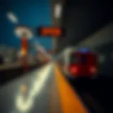 Dubai Metro station during operational hours