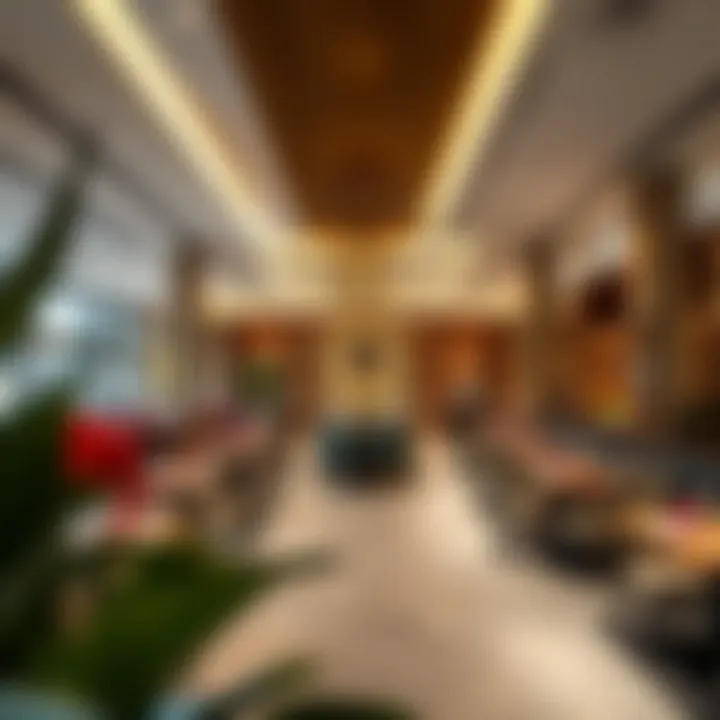 Chic dining area featuring diverse culinary options at Vida Dubai Mall
