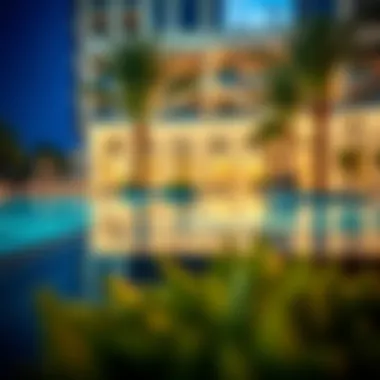 Serene Poolside Area at Vida Dubai Mall Serene poolside area offering relaxation at Vida Dubai Mall
