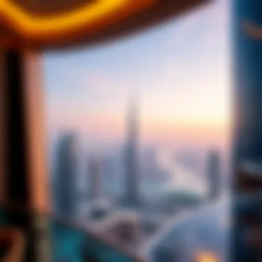 Stunning Skyline View from Vida Dubai Mall Stunning view of Dubai skyline from Vida Dubai Mall