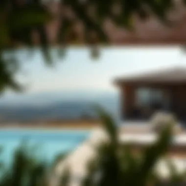 A picturesque view of the surrounding landscape from Villa Nova Amaranta