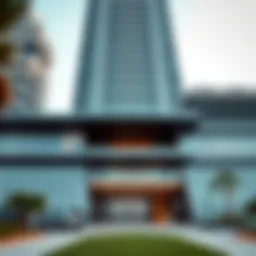 Exterior view of W Tower showcasing its modern architectural design