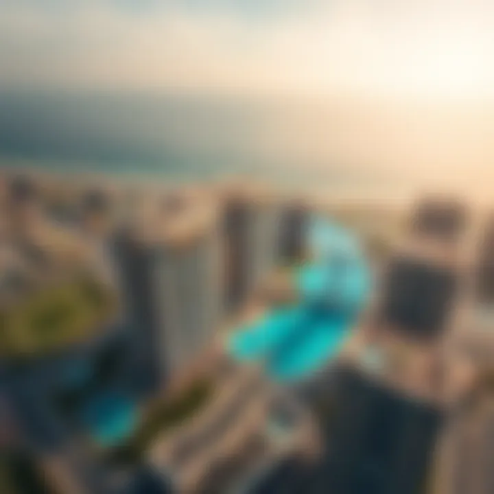 Stunning aerial view of Zaabeel One showcasing its architectural design