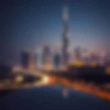 Dynamic skyline of Dubai with Zaabeel One as a focal point
