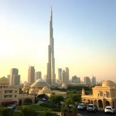 Graphical representation of real estate market trends in Dubai