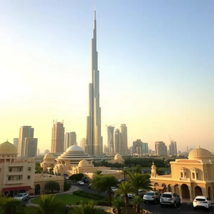 Graphical representation of real estate market trends in Dubai